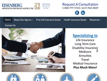 Tablet Screenshot of eisenbergassociates.com